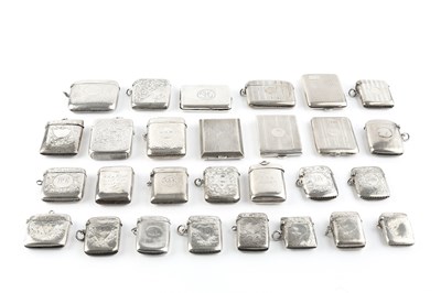 Lot 514 - A collection of twenty-eight silver vesta...