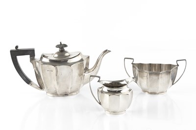 Lot 529 - A late Victorian three piece bachelor's tea...