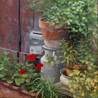 Lot 291 - Keith Dunkley (b.1942) Garden Views, a pair...
