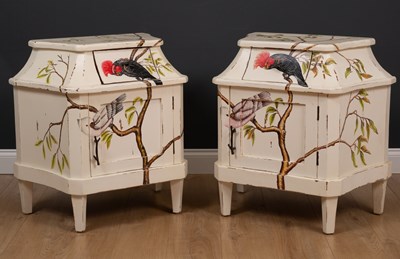 Lot 134 - Two similar Steven Shell Bow range bedside...