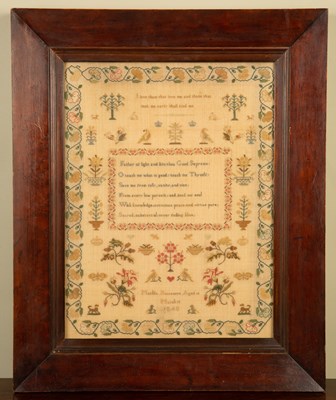 Lot 130 - An early Victorian sampler by Matilda Boscawen