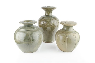 Lot 678 - John Lomas (Contemporary) Three lamp bases...