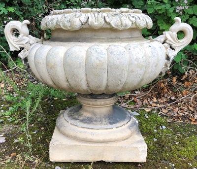 Lot 726 - A Victorian or Edwardian Pulham pottery buff...