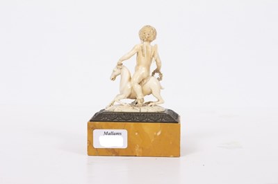 Lot 188 - An antique possibly Italian carved ivory...