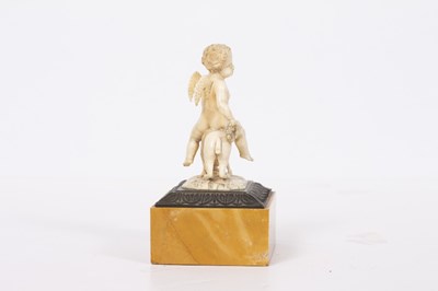 Lot 188 - An antique possibly Italian carved ivory...