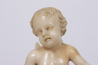 Lot 188 - An antique possibly Italian carved ivory...