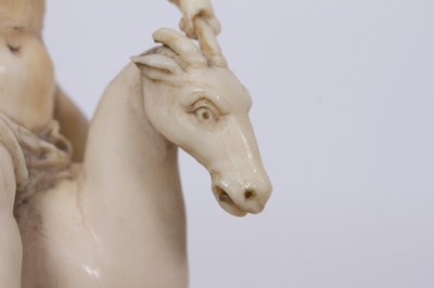 Lot 188 - An antique possibly Italian carved ivory...