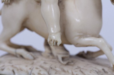Lot 188 - An antique possibly Italian carved ivory...