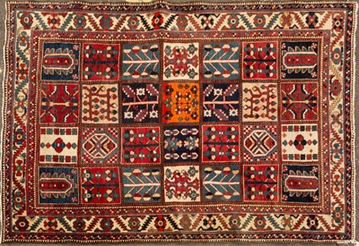 Lot 191 - A Persian style rug the central field with...