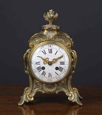 Lot 192 - A 19th century French rococo style cast brass...