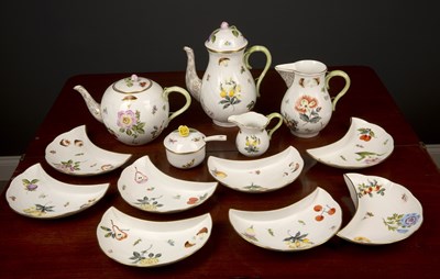 Lot 193 - A Herend porcelain tea and coffee service...