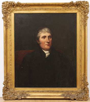 Lot 159 - A 19th century head and shoulder male portrait,...