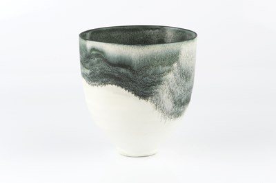 Lot 680 - Kyra Cane (b.1962) Vessel tonal black and...