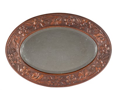 Lot 39 - Arts & Crafts Scottish style framed mirror,...