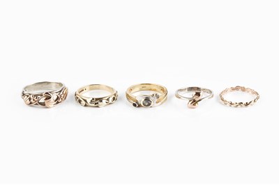 Lot 242 - A collection of dress rings by Clogau,...