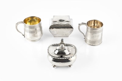 Lot 571 - A George III silver christening mug, of...