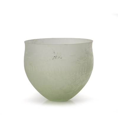 Lot 398 - CCAA Glasgalerie vase/bowl studio glass, with...