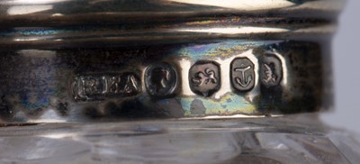 Lot 426 - Victorian silver desk or pen and ink stand...