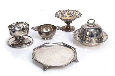 Lot 445 - Collection of silver and silver plate...