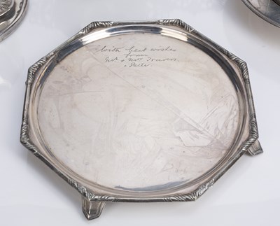 Lot 445 - Collection of silver and silver plate...