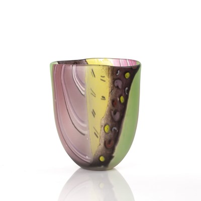 Lot 406 - Pauline Solven (b.1943) 'Garden' studio glass...