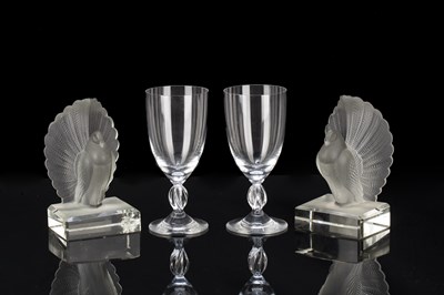 Lot 362 - René Lalique (1860-1945) two drinking glasses,...