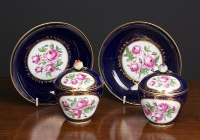 Lot 254 - A pair of 19th century Sevres porcelain...