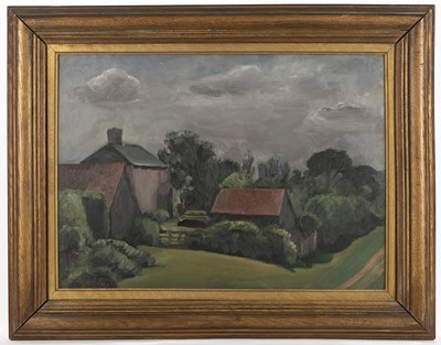 Lot 222 - Bernard Meninsky (1891-1950) A Hampshire Farm,...