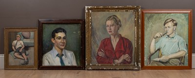 Lot 407 - Four family portraits