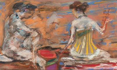 Lot 40 - Robin Philipson (1916-1992) Woman Observed,...