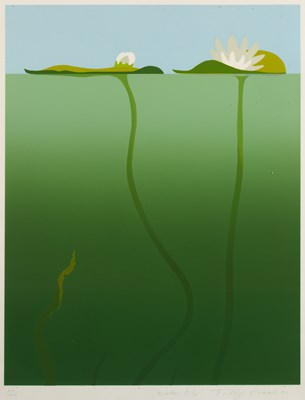 Lot 184 - Tully Crook (b.1938) 'Waterlily' lithograph,...