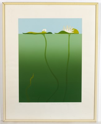 Lot 184 - Tully Crook (b.1938) 'Waterlily' lithograph,...