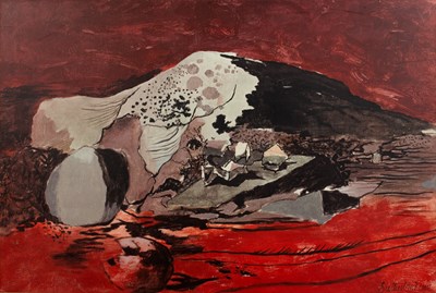 Lot 187 - Graham Sutherland (1903-1980) 'Red landscape'...