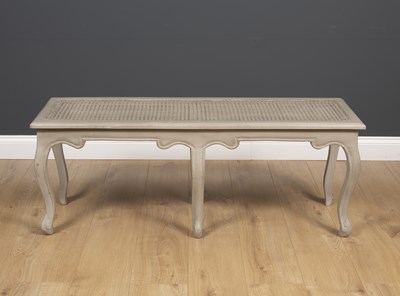 Lot 16 - A grey painted 18th century French style...