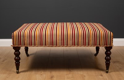 Lot 20 - A contemporary rectangular low stool with...