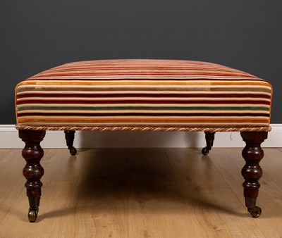 Lot 20 - A contemporary rectangular low stool with...