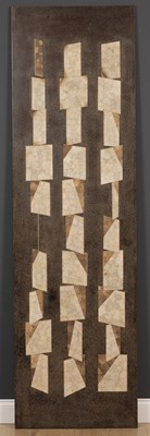Lot 34 - A contemporary lacquered modernist panel with...