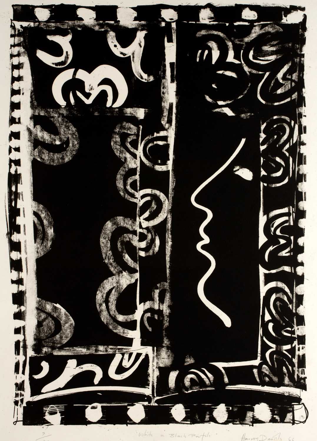 Lot 144 - Harvey Daniels (1936-2013) 'White on black...