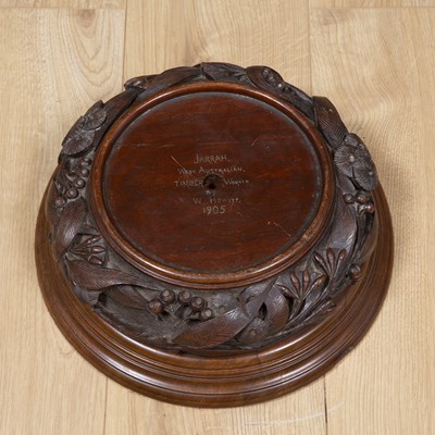 Lot 270 - Australian interest a carved Jarrah wood...