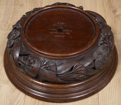 Lot 270 - Australian interest a carved Jarrah wood...