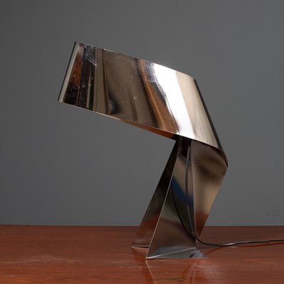 Lot 207 - A contemporary steel table lamp 51cm high