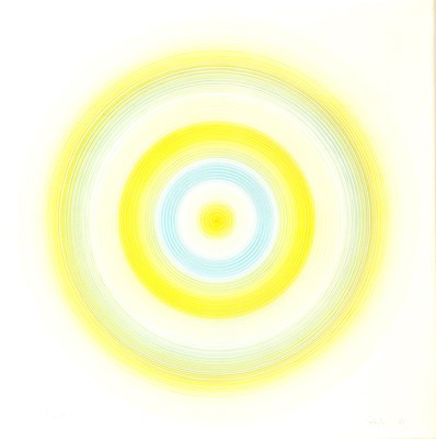 Lot 387 - Peter Sedgley (b.1930) Rondel, 1983 signed,...