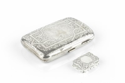 Lot 501 - A late Victorian silver rectangular small box,...