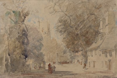Lot 467 - William Lee Hankey (1869-1952) A village...