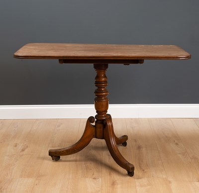 Lot 50 - A 19th century mahogany tilt top tripod table...