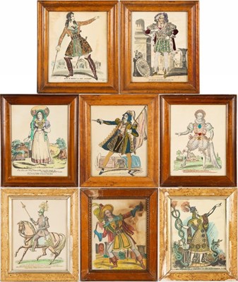 Lot 56 - A group of eight decorative hand painted and...