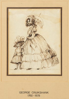 Lot 63 - George Cruikshank (1792-1878) A Victorian lady...