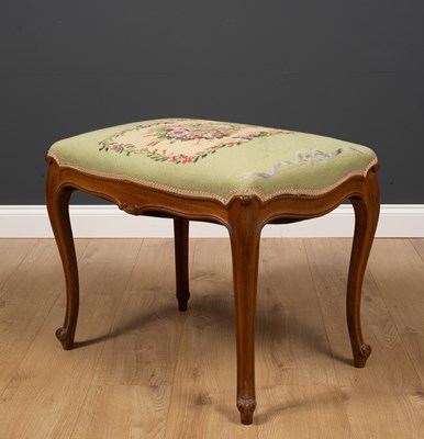 Lot 68 - A contemporary hardwood stool in the 18th...