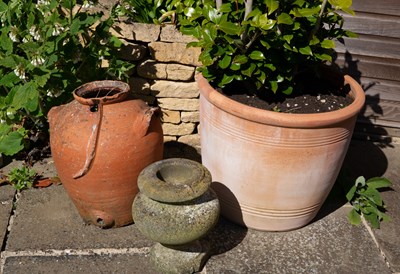 Lot 775 - A terracotta planter 53cm diameter x 45cm high...