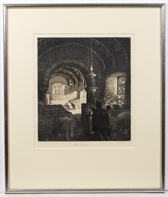 Lot 28 - Robin Tanner (1904-1988) Harvest Church, circa...